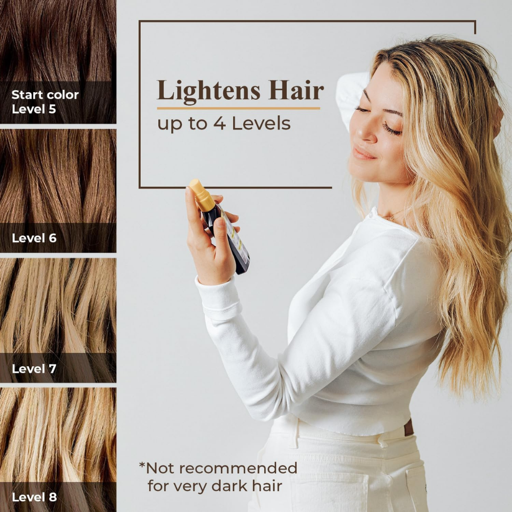 Natural Blonde Hair Lightening Lotion